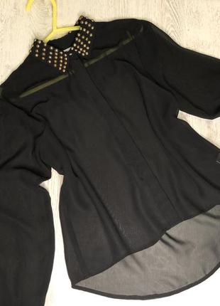 Шикарная чёрная блуза2 фото