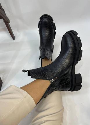 Эксклюзивные ботинки из натуральной итальянской кожи и замша8 фото