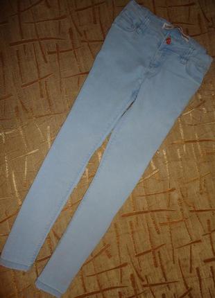 Голубые джинсы, скинни для девочки фирмы denim co