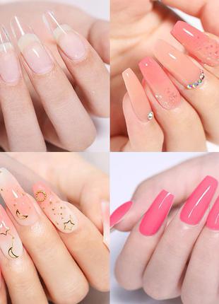 Набор 100шт. верхние многоразовые формы для наращивания ногтей с разметкой