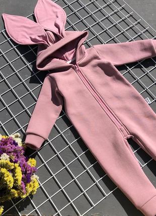 Ромпер трикотажний зайчик з вушками