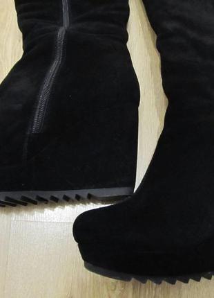 Теплі та зручні чобітки з натуральної замші4 фото