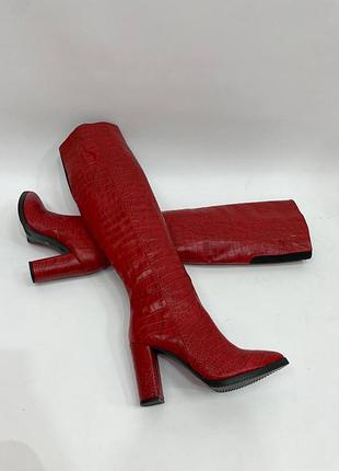 Чоботи жіночі з натуральної шкіри8 фото