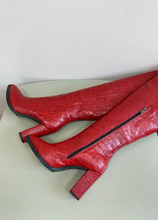 Чоботи жіночі з натуральної шкіри4 фото