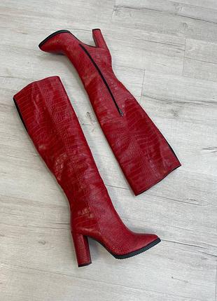 Чоботи жіночі з натуральної шкіри9 фото