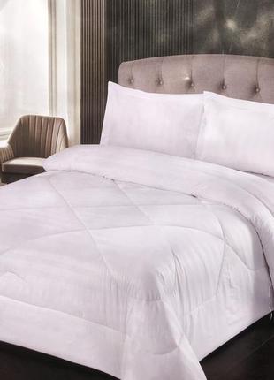 Комплект постельного белья страйп сатин с одеялом  весна-осень 100%хлопок. постельное белье евро макси размер 230×250 турция2 фото