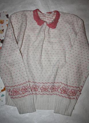 Свитер ф.george девочке 9/11 лет,р-135/140/146 хорошее состояние