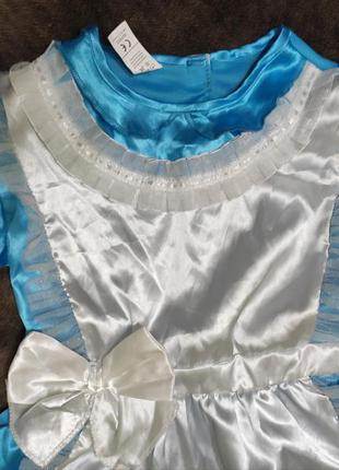 Карнавальний костюм плаття аліса в країні чудес на 5-7років3 фото