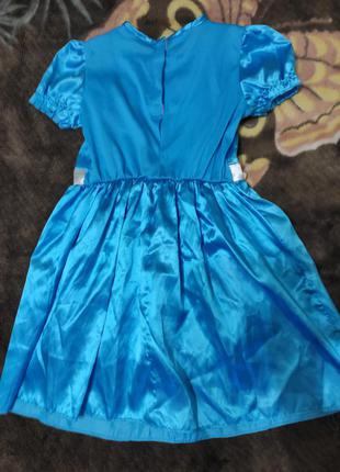 Карнавальний костюм плаття аліса в країні чудес на 5-7років2 фото