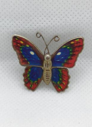 Винтажная брошь бабочка из великобритании.1 фото