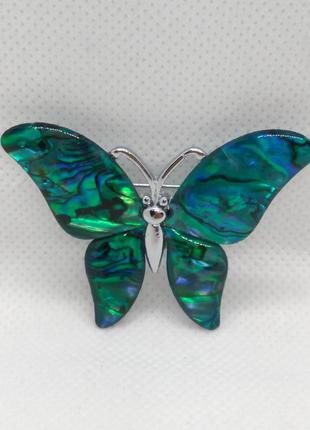 Вінтажна брошка метелик з великобританії.2 фото