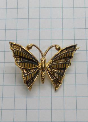 Вінтажна брошка метелик з великобританії.4 фото