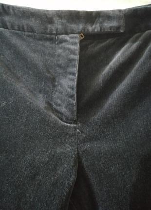 Чорні вельветові штани палаццо3 фото