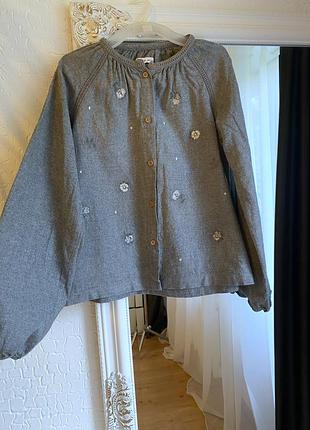 Рубашка с вышивкой красивая школьная