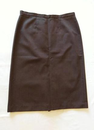 Классическая коричневая юбка