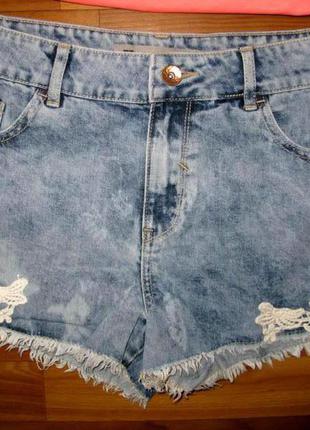 Джинсовые шорты new look размер 12