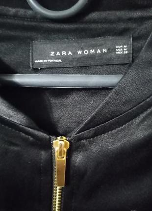 Супер красивая куртка бомбер с вышивкой zara5 фото