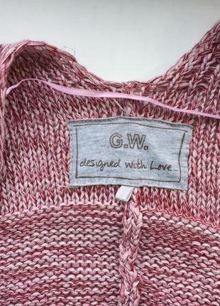 Стильный кардиган gerry weber с бахромой удлиненный свитер кофта4 фото