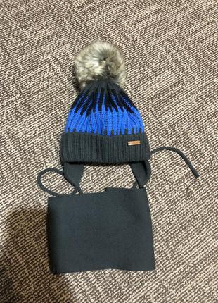 Зимняя шапка и шарф
