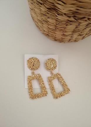Сережки золото