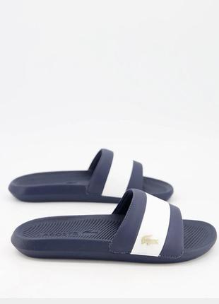 Шлёпанцы lacoste croco sliders / оригинал