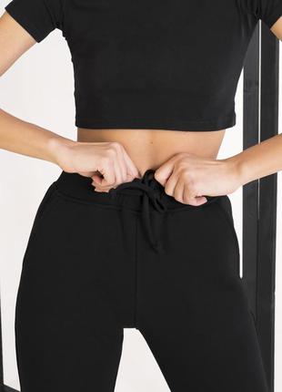 Женские спортивные штаны черного цвета colo2 фото