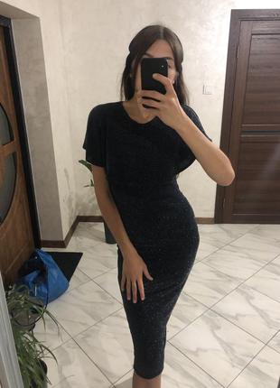 Платье люрекс блестящее футляр