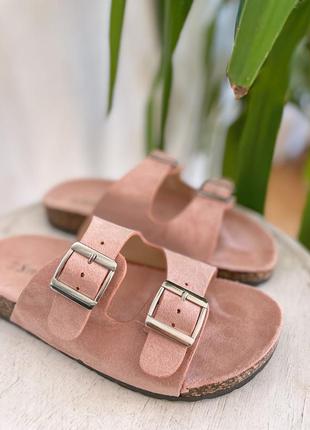 Шлёпки розовые birkenstock