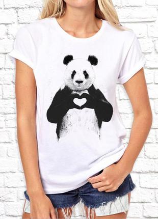 Женская футболка push it с принтом панда фп003014(1)