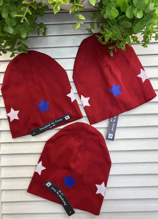 Шапки двойные хлопковые
