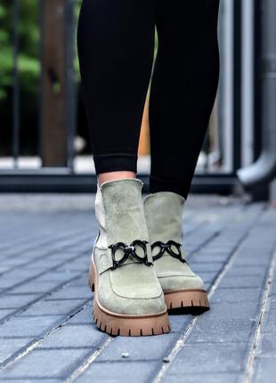 Детмкие замшевые челси, разные цвета