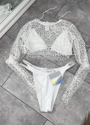 Missguided купальник со стразами с болеро