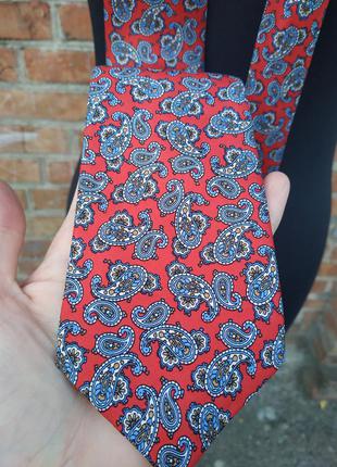 Винтажный шелковый галстук от james meade англия 100% шелк2 фото
