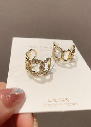 Серьги цепи