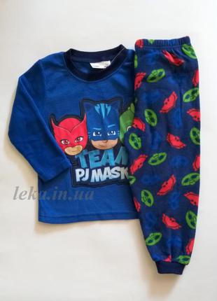 Піжама тепла на хлопчика фліс pj masks primark2 фото