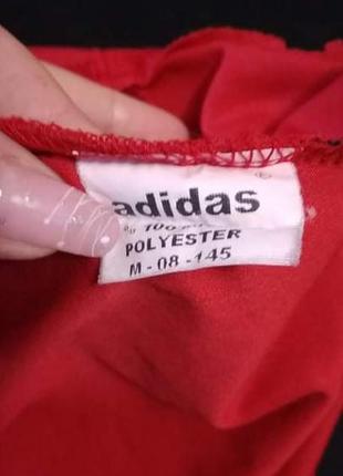 Футболка красная тениска adidas s,m6 фото