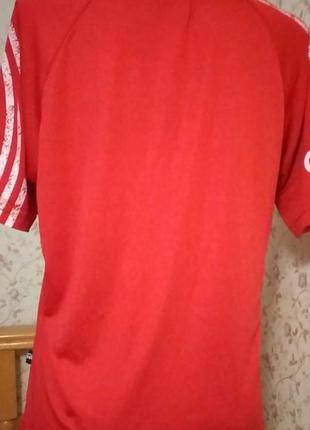 Футболка красная тениска adidas s,m3 фото