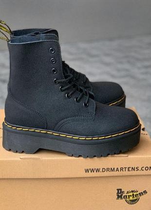 Dr. martens molly Laarzen crackle platform boots  сапожки женские черные