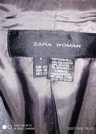 Пиджак серый " zara " / жакет серый  " zara "6 фото