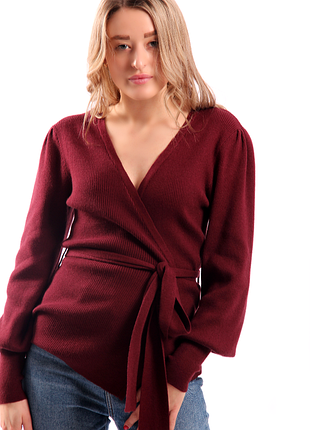 Бордовый, женский кардиган vila