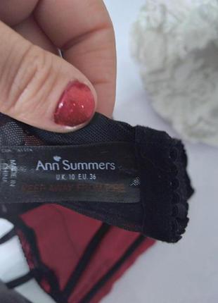 Ann summers червоний атласний пояс для панчіх4 фото