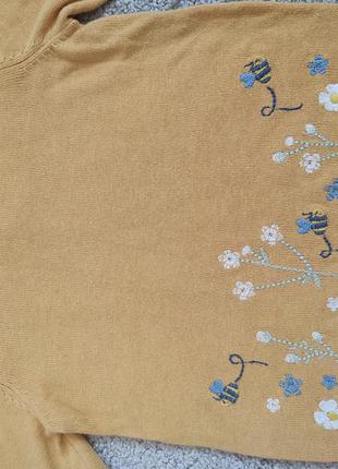 Свитер с вышивкой mothercare набор девочке двойне