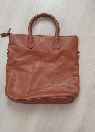Руда сумочка шоппер h&m