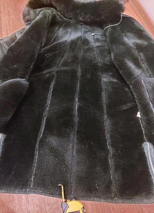 Дубленка натуралка пальто женское 46р куртка7 фото
