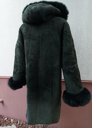 Дубленка натуралка пальто женское 46р куртка3 фото