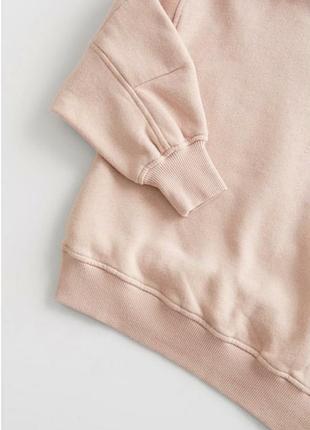 Стильный модный свитшот кофта реглан внутри на флисе для девочки zara (испания)