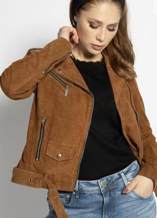 Шикарна куртка-косуха zara під замшу 🤎