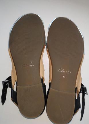 Красивые  кожаные босоножки clarks,  uk-5, eur-38, 24 см4 фото