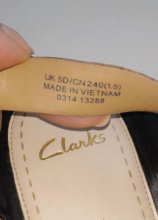 Красивые  кожаные босоножки clarks,  uk-5, eur-38, 24 см8 фото