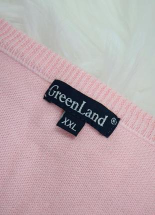 Пуловер розовый в клетку джемпер свитер оверсайз6 фото